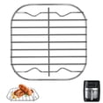 thumbnail image 1 of Grille Universelle en Acier Inoxydable pour Friteuse à Air Chaud et Plateau de Four Empilable pour une Cuisson et une Rôtisserie Uniformes - Grille à Mailles pour des Résultats Nets Hypnotisants et une Utilisation Polyvalente en Cuisine, 1 of 3