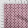 thumbnail image 1 of oneOone Polyester Lycra Bright Crimson Red Fabric Geometric Check Sewing Material Print Fabric By The Yard 56 Inch Wide, 1 of 4