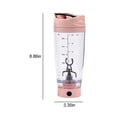 thumbnail image 3 of Kcavykas Home, Kitchen, Refrigerator Storage,Electric Shaker Bottle, 500ml Bottle Blend-er, Sha-ke Bottle, Portable Automatic Rotation Cup,Protein Mix Bottle, 3 of 6