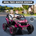 thumbnail image 2 of Yiwa 24V 2-Seater Off-Road UTV Ride On Car for Kids, 4WD Electric Vehicle with Remote, LED Lights, Four-Wheel Suspension, 3 Speeds, Music, Horn, 2 of 6