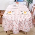 thumbnail image 2 of Modern Pink Oval for Oval Table Waterproof Table Cloths for Dining Room Indoor Outdoor Home Decorative Table Cloth-60x84in, 2 of 5