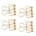 thumbnail image 4 of Paper Clamps, Binder Clips Hollow 50Pcs Gift  For Documents Gold,Purple Bronze,Bronze, 4 of 8