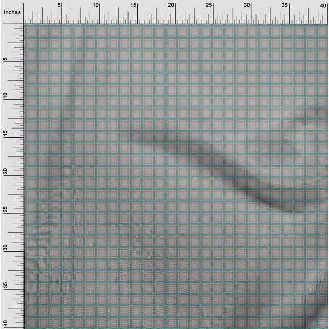 oneOone Georgette Viscose Fabric Tartan Check Print Fabric BTY 42 Inch Wide