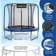 thumbnail image 3 of Plexalife Ensemble de Trampoline Rond de 8 Pi avec Système de Sécurité à Cadre Flexible à Anneau Supérieur de Qualité Supérieure, 3 of 5