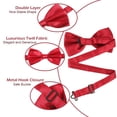 thumbnail image 4 of ZLight Wedding Bow Tie Durable And Tear-resistant Fine Stitching Tuxedo Bow Tie 5Set, 4 of 6