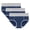 Navy, variant on Woman Underwear 3 Pack Womens Menstrual Period Panties Teens Cotton Leak-Proof High Waisted Underwear Briefs Underpants Purple 3XL