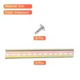 thumbnail image 3 of Unique Bargains DIN Rail Slotted Iron Mounting Guide 10 Inch x 1.4 Inch x 0.3 Inch Iridescent 4 Pcs, 3 of 4
