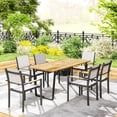 thumbnail image 3 of Rooflare Dining Table, Easy Assembly, Includes Table Top Only, Seats 4-6 People, Suitable for Living Room,Brown., 3 of 6