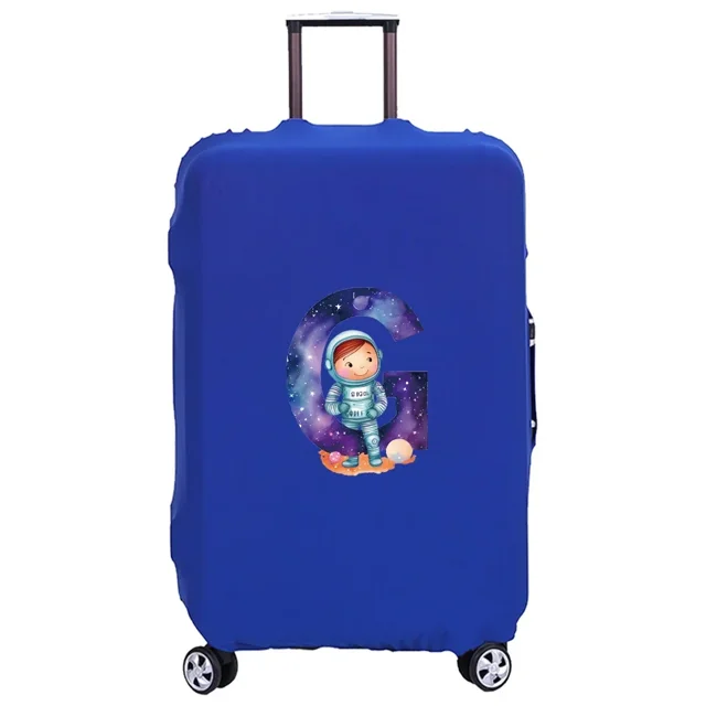 Luggage Cover Washable Case Cover Protective Case Scratch Proof Case Cover Suitable for Astronaut Print Pattern Fits 18-32 Inch 8astronaut letter G M