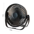 thumbnail image 3 of Boovnll Desktop Fan Quiet Brushless Turbine, Mini Fan, Wall Mounted Usb 3-In-1 Portable Small Fan, 3 of 8