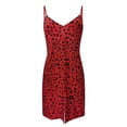 thumbnail image 1 of Ketyyh-chn99 Spring Dresses for Women 2024 Maxi Dress Rompers Sleeve Ruffle Shorts Mini Dress Red,2XL, 1 of 4
