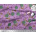 thumbnail image 2 of Soimoi Moss Georgette Fabric Bag,Direction Compass & Shoes Travel Fabric Prints by Yard 42 Inch Wide, 2 of 3