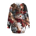 thumbnail image 4 of TIMIFIS Robe Décontractée Longue à Capuche pour Femmes Robe de Noël Moche Légère à Manches Longues avec Poche, 4 of 6