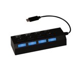 Jensen USB C à 4 Port USB Un carrefour - noir