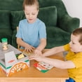 thumbnail image 3 of Melissa & Doug Top & Bake Wooden Pizza Counter Play set (34 pcs), 3 of 8