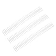 thumbnail image 1 of Plastic Binding Spine, Loose Leaf Rings 34 Holes Good  Gloss Wear And Aging Resistant With 12mm Inner Diameter For Home Or School Use White, 1 of 8