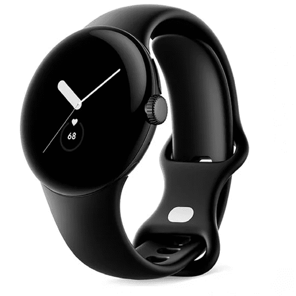 Refurbished Google 7JUY6N89CT1C Pixel Watch 41mm Aluminum Case with Active Band, Fitbit Health Tracking, 5 ATM Water Resistant, Corning Gorilla Glass
