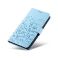 thumbnail image 3 of Compatible with iPhone 17 Pro Case Wrist Strap Leather Dog Embossed Pocket Card Slot Holders, 3 of 5