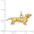 thumbnail image 2 of 14K Yellow Gold Dachshund Dog Charm, 2 of 2
