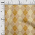 thumbnail image 2 of oneOone Cotton Flex Brown Fabric Check Craft Projects Decor Fabric Printed By The Yard 40 Inch Wide, 2 of 5