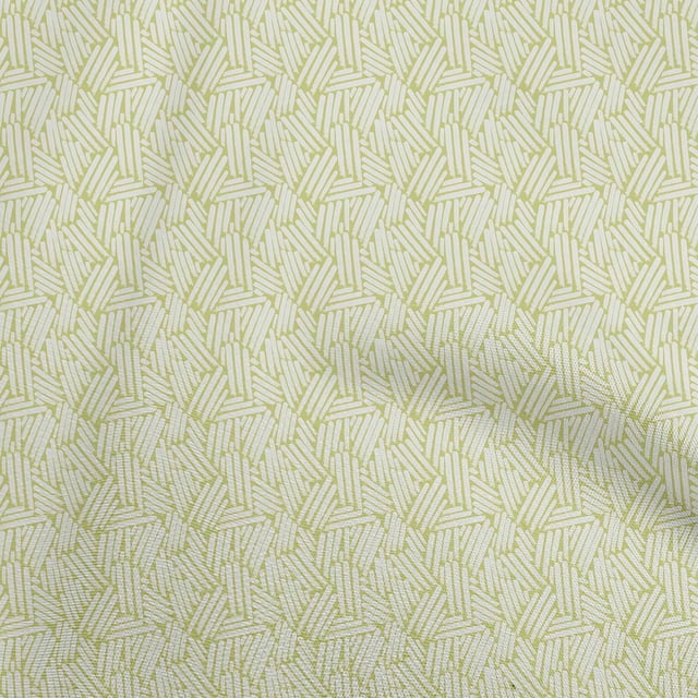 oneOone Rayon Lime Fabric Geometric Fabric For Sewing Printed Craft Fabric By The Yard 56 Inch Wide