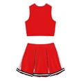thumbnail image 4 of Sinleey Costume de Danseuse pour Filles avec Jupe Plissée Rouge 14, 4 of 7