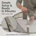 thumbnail image 3 of Sunnydaze Heavy-Duty 24" Stainless Steel Mesh Round Fire Pit Spark Screen with Lifting Ring, 3 of 10