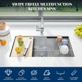 thumbnail image 3 of AKDSteel Évier de Cuisine Encastré en Acier Inoxydable 304 pour Designs de Cuisine Modernes, 3 of 7