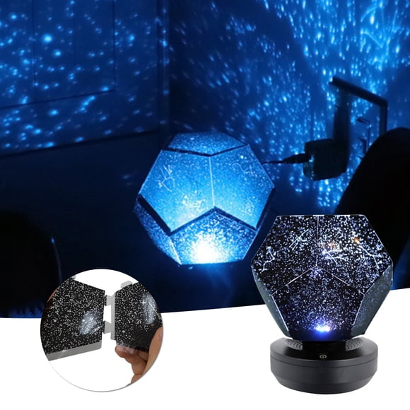 Uuiauoio Celestial Star Projector Lamp with USB Power, 360° Rotation, ABS Material, 3W Night Light Projection for Bedroom, Home Theater, and Relaxation, Ideal for Creating a Starry Night Sky Ambiance