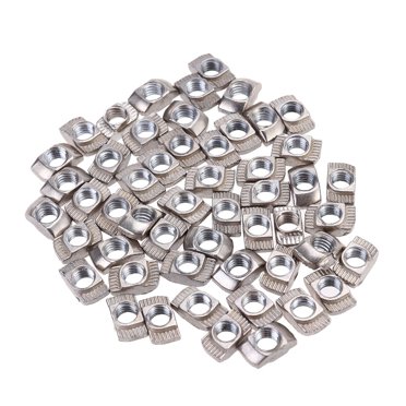 Miangastore 50 Pcs Extrusions en Aluminium Européen Filetage Mince T Nut M5 M5x10x6