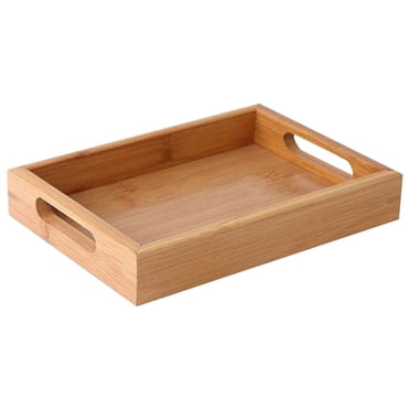XZNGL Bamboo Tray Household Tea Cup Tea Tray Wooden Hotel Restaurant Tray Bread Barbecue Tray