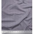 thumbnail image 1 of Soimoi Gray Moss Georgette Fabric Geometrical Star Geometric Print Fabric by the Yard 42 Inch Wide, 1 of 5