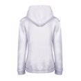 thumbnail image 3 of MAWCLOS Ladies Sweatshirt Pocket Hoodies Solid Color Hooded Tops Casual Fall Drawstring Pullover White 3XL, 3 of 6