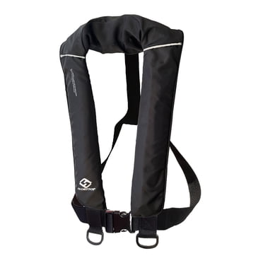 FLOATTOP Gilet de Sauvetage Gonflable en PFD Approuvé par la Garde Côtière USCG pour Adultes avec Cylindre de 33 g