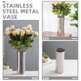 thumbnail image 3 of Vase Argenté Moderne pour Décoration Intérieure en Acier Inoxydable avec Design Esthétique, 3 of 9