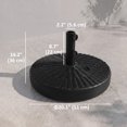 thumbnail image 3 of Outsunny 64lbs Patio Umbrella Base Stand, Fillable Umbrella Holder, Black, 3 of 10