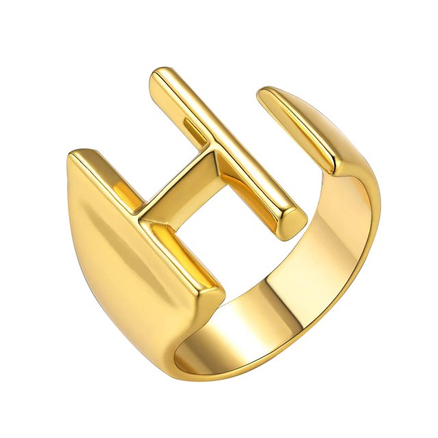XZNGL Womens Fashion Ring Couple Ring Opening 26 Letters Ring Jewelry