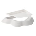 thumbnail image 2 of Bunblic Reptile Water Bowl Food Feeding Bowl with Ramps Decorative Tank Accessory Tortoise Food Dish Bathing Pool for Tortoise Turtle White, 2 of 8