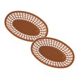 thumbnail image 1 of Oleegame 2PC Kitchen Plastic Vegetable Washing Basket Double Layer Fruit Plate Vegetable Basket Multifunctional Storage Basket Brown, 1 of 7