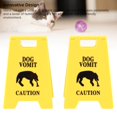 thumbnail image 4 of 6PCS Dog Vomit Caution Sign Funny Pet Vomit Warning Eye Catching Decoration for Home Office, 4 of 7
