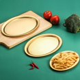 thumbnail image 1 of Oleegame 1 Pce Ensemble de Couverts en Acier Inoxydable Assiette Ovale en Acier Inoxydable Assiette de Poisson Vapeur Assiette Dorée Assiette de Barbecue Assiette de Viande Assiette à Fond Plat Assiette à Collation Assiette de Cuisine Occidentale Or, 1 of 7