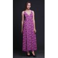 thumbnail image 3 of Bimba Robe Longue Maxi à Bretelles Spaghetti Ajustables à Imprimé Floral, Tenue de Plage d'Été - Moyen, 3 of 5