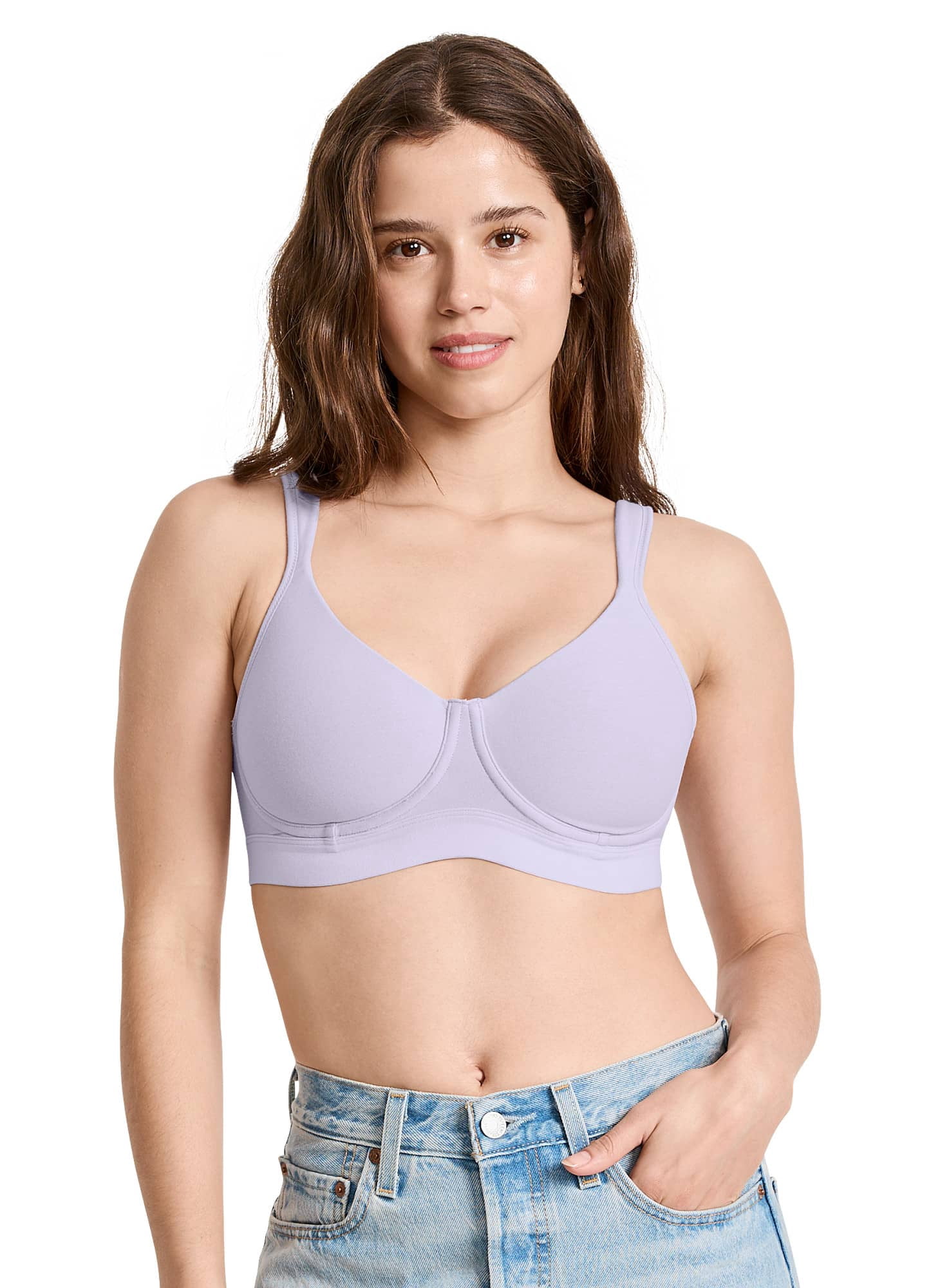 Jockey  Cooling Cotton Blend Wirefree Full Coverage Molded Cup Bra