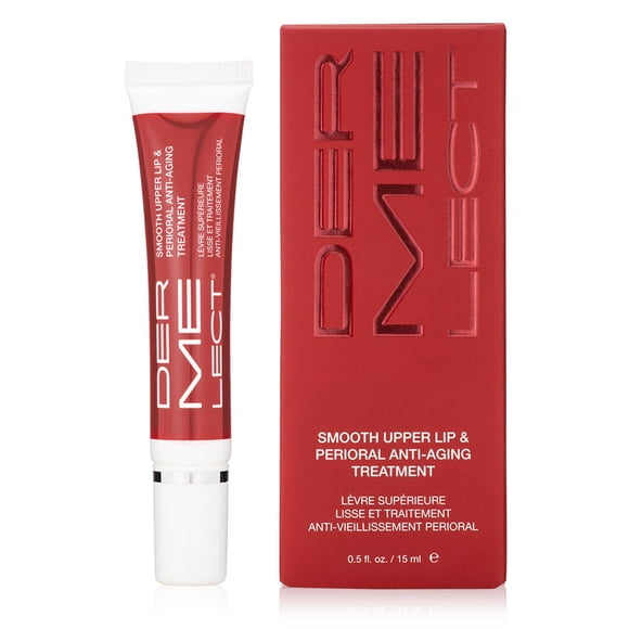 Dermelect Smooth Upper Lip Anti Aging Cream - with Hyaluronic Acid, Collagen, Retinol, Brightening & Smoothing Cream for Lip Lines, Smile Lines, Discoloration, Lipstick