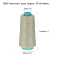 thumbnail image 2 of Unique Bargains 3000 Yards 40S/2 All-Purpose Polyester Sewing Thread (Light Gray), 2 of 5