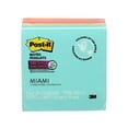 thumbnail image 1 of Post-it® Super Sticky Notes 654-5SSMIA-C RP, Miami Collection, 1 of 7