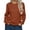 Brown, variant on Mrat Woman Sweaters for Winter Women's Round Neck Sweater Fashion Casual Pullover Long Sleeve Knit Long Sleeve Fall Sweater S-179 Black L