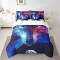 thumbnail image 2 of YST Wolf 7-Piece Comforter Set, Full Size, Safari Wildlife Glitter Stars Design, 2 of 4