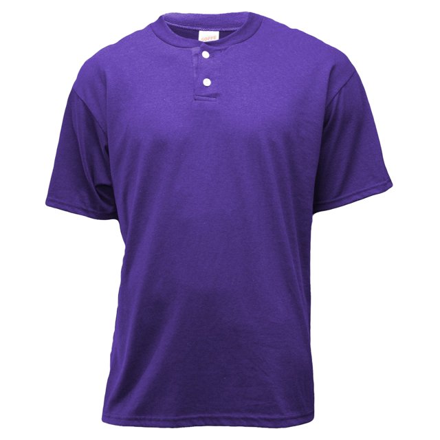 Soffe Men's Short Sleeve Henley Placket T-Shirt - M206