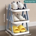 thumbnail image 2 of TopLLC Storage Bins Multi Layer Shoe Rack Household Small Shoe Cabinet Economic Dormitory Door Shoe Rack Installation Free Folding Shoe Cabinet Storage Bags, 2 of 2